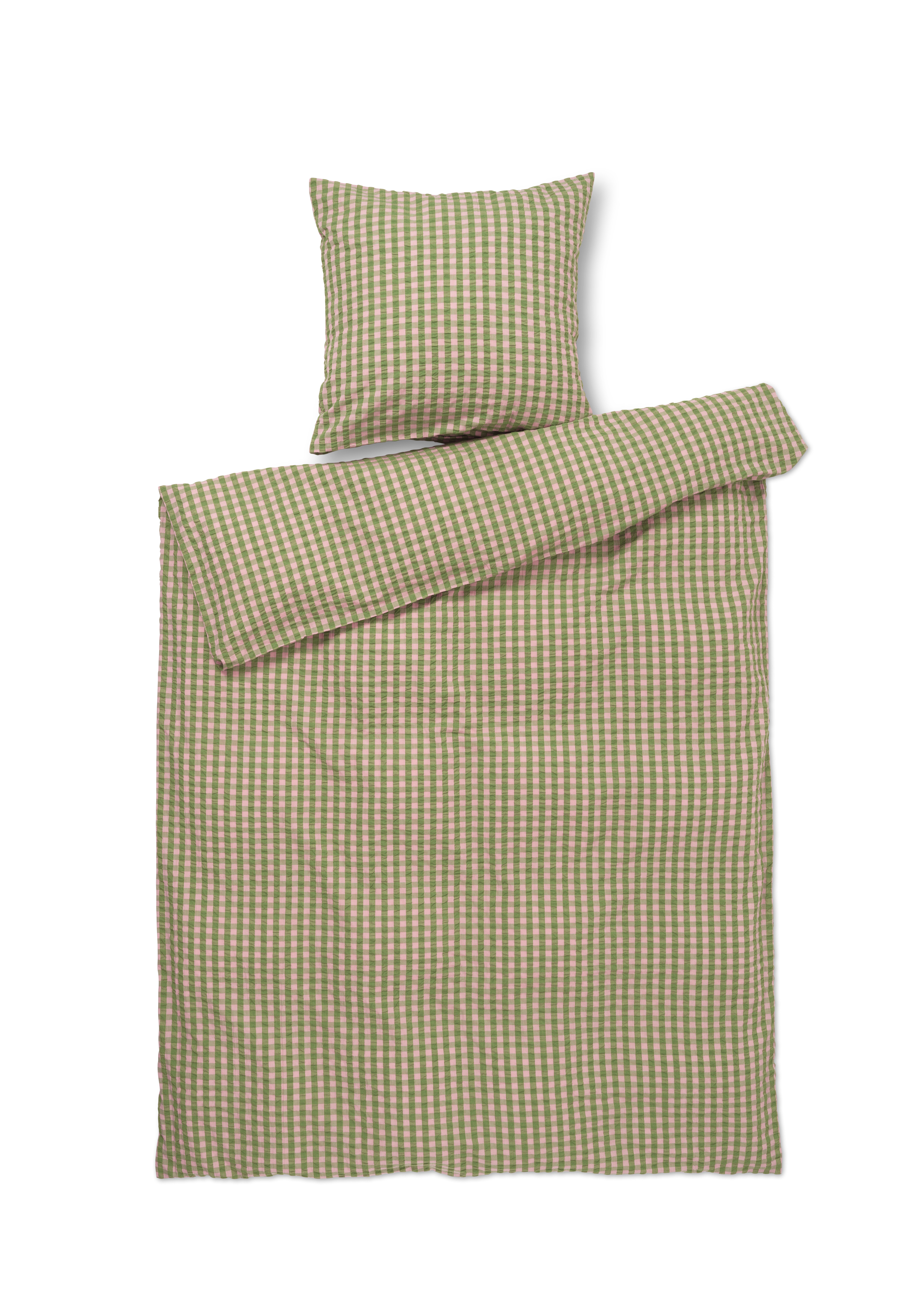 Juna – Bæk&Bølge Bettwäsche 140x220 cm grün/zartrosa DK