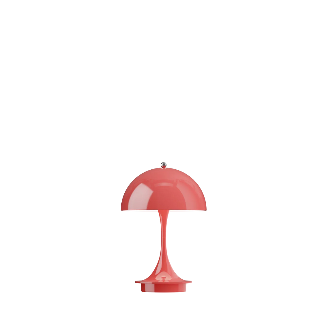 Louis Poulsen Panthella 160 Portable lamp V3 in opaque coral, designed by Verner Panton