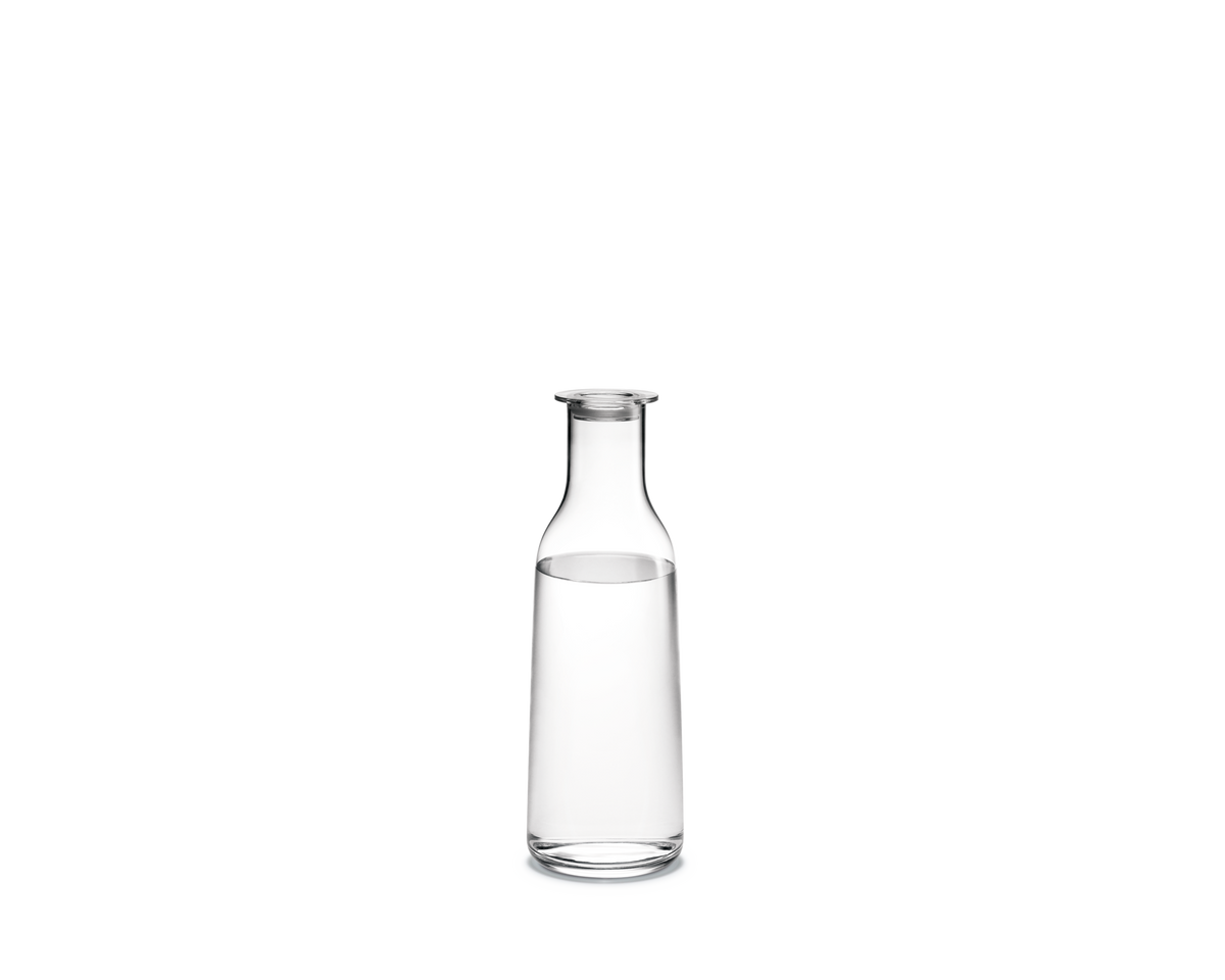 Holmegaard Minima Bottle with lid 90 cl in clear fine glass by Cecilie Manz