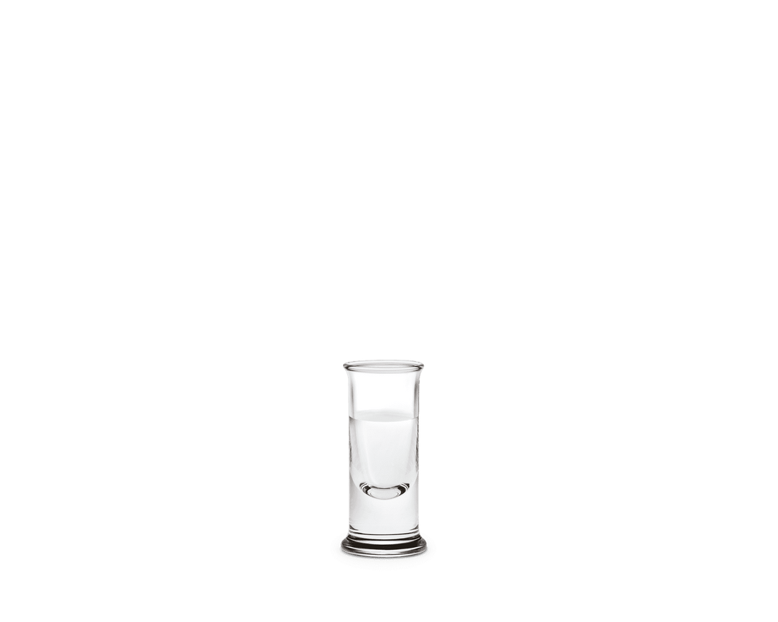 Holmegaard No. 5 Shot Glass 5 cl in clear mouth blown glass by Per Lütken