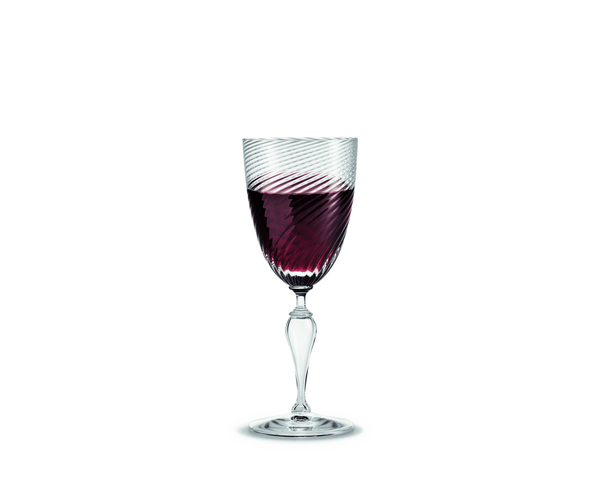 Holmegaard Regina red wine glass 28 cl in clear mouth-blown glass by Anja Kjær