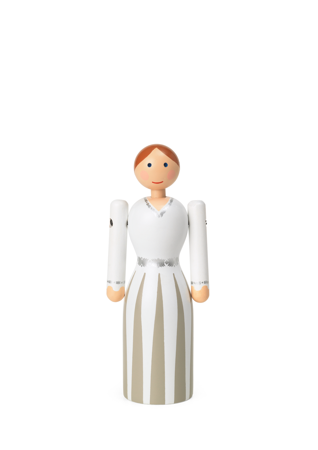 Kay Bojesen Bride H12 cm white wooden figure in hand-painted beech