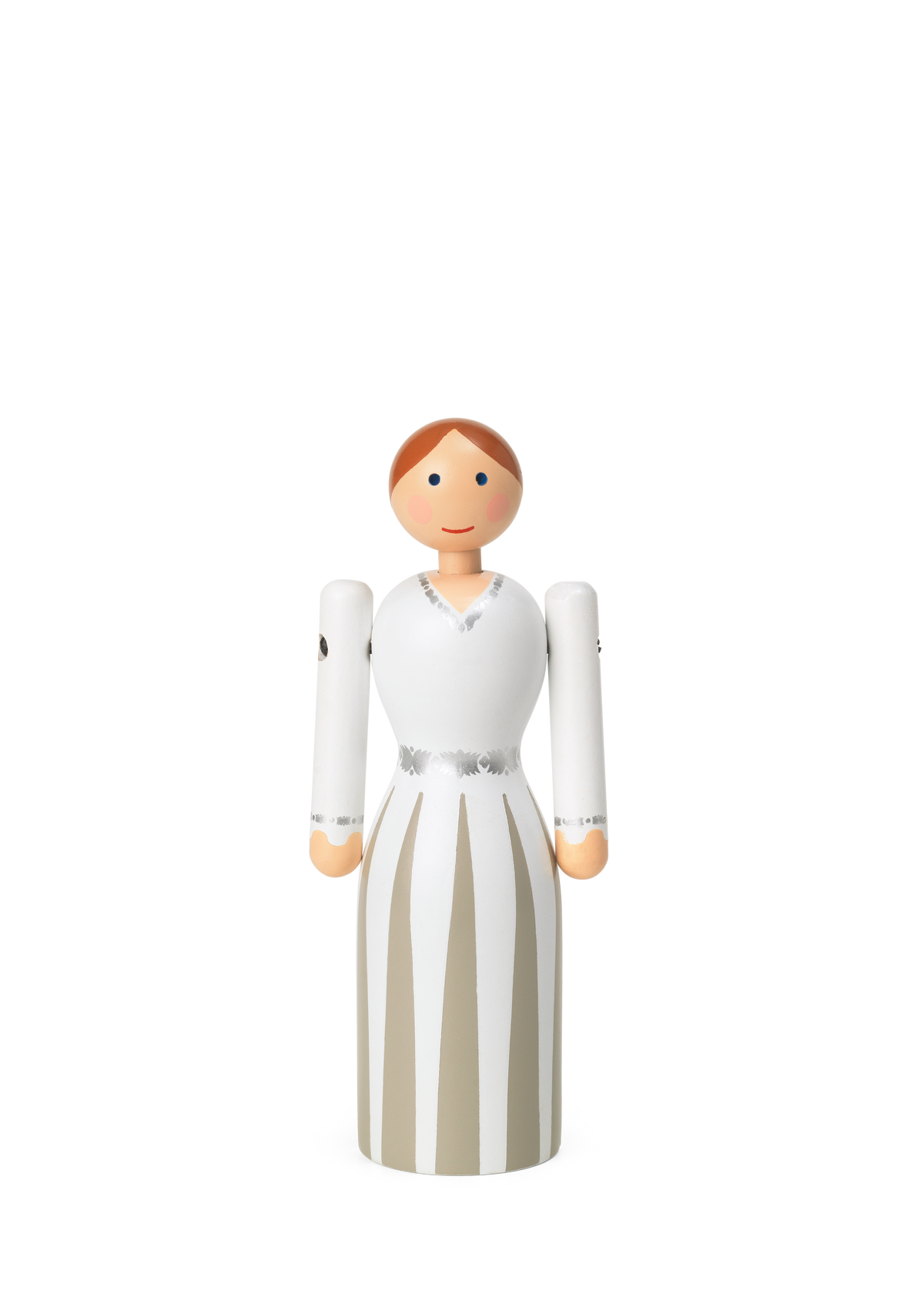 Kay Bojesen Bride H12 cm white wooden figure in hand-painted beech