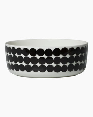 Marimekko Oiva / Siirtolapuutarha Bowl 1.5 l – White / Black