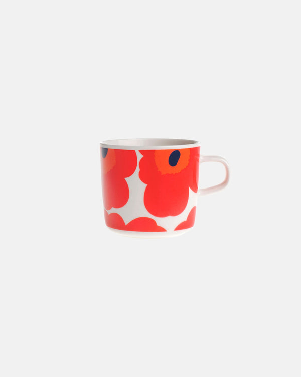 Marimekko Oiva / Unikko Coffee Cup 2 dl – White / Red / Blue