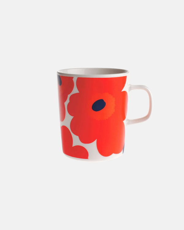 Marimekko Oiva / Unikko Mug 2.5 dl – White / Red / Blue
