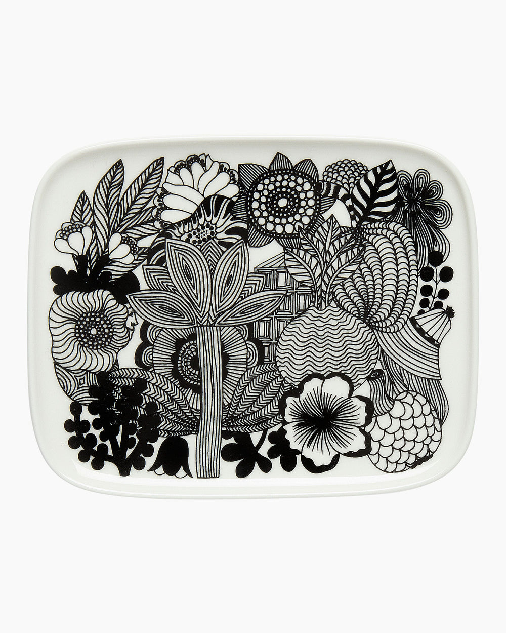 Marimekko Oiva / Siirtolapuutarha Plate 15 x 12 cm