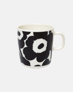 Marimekko Oiva / Unikko Mug 4 dl – White / Black