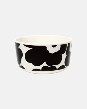 Marimekko Oiva / Unikko Bowl 5 dl – White / Black