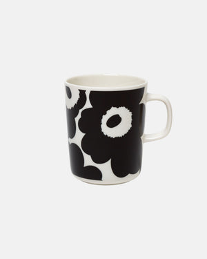 Marimekko Oiva / Unikko Mug 2.5 dl – White / Black