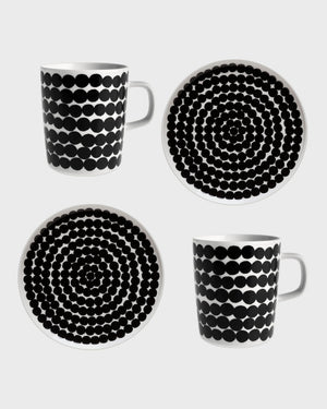 Marimekko Oiva / Räsymatto Mug and Plate Set