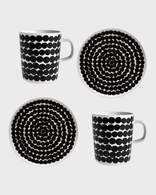 Marimekko Oiva / Räsymatto Mug and Plate Set