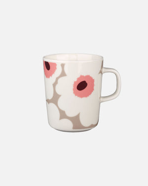 Marimekko Oiva / Unikko Mug 2.5 dl – White / Clay / Rose