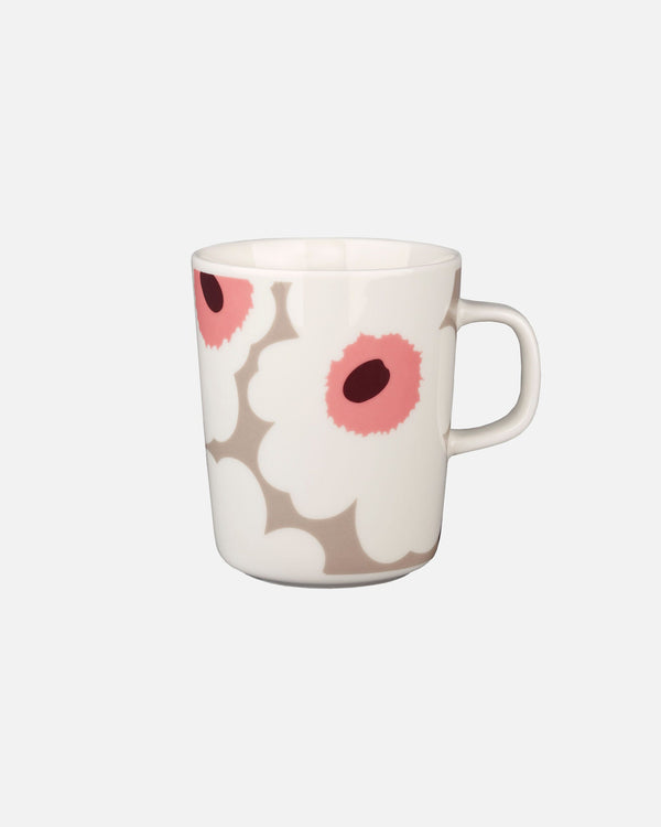 Marimekko Oiva / Unikko Mug 2.5 dl – White / Clay / Rose