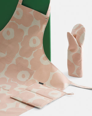 Marimekko Pieni Unikko Apron – Cotton / Peach