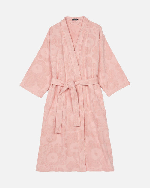 Marimekko Pieni Unikko Bathrobe – Light Pink