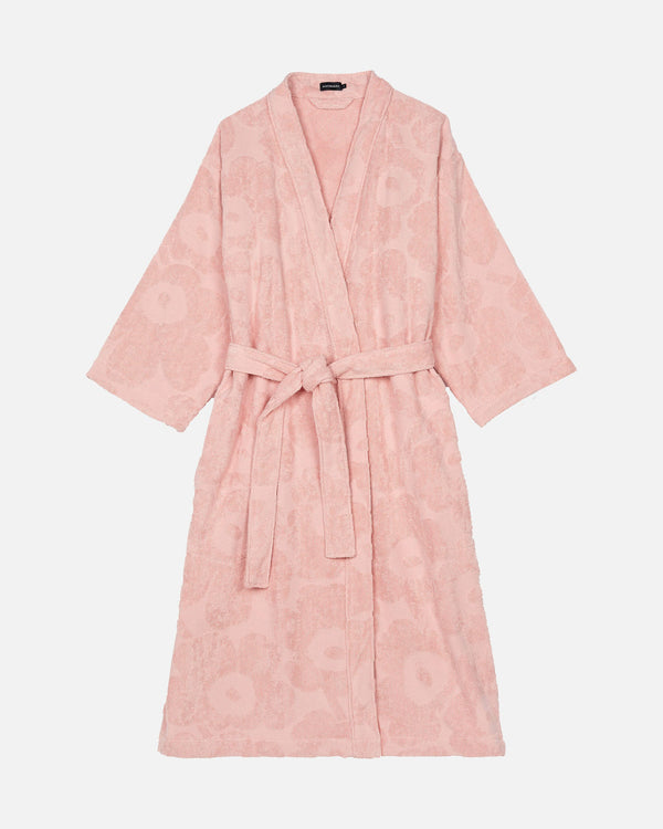 Marimekko Pieni Unikko Bathrobe – Light Pink
