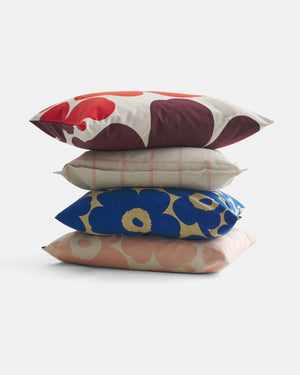 Marimekko Pieni Unikko Cushion Cover 50 x 50 cm – Cotton / Peach