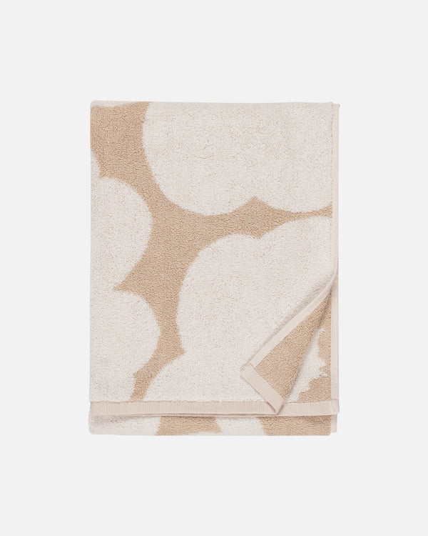 Marimekko Unikko Hand Towel 50 x 70 cm – Beige / White