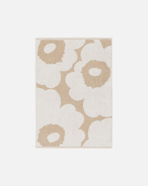 Marimekko Unikko Hand Towel 50 x 70 cm – Beige / White