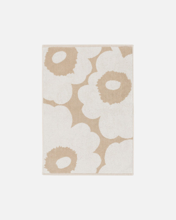Marimekko Unikko Hand Towel 50 x 70 cm – Beige / White