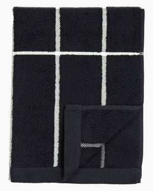Marimekko Tiiliskivi Hand Towel 50 x 70 cm – Black / White