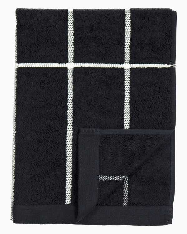 Marimekko Tiiliskivi Hand Towel 50 x 70 cm – Black / White