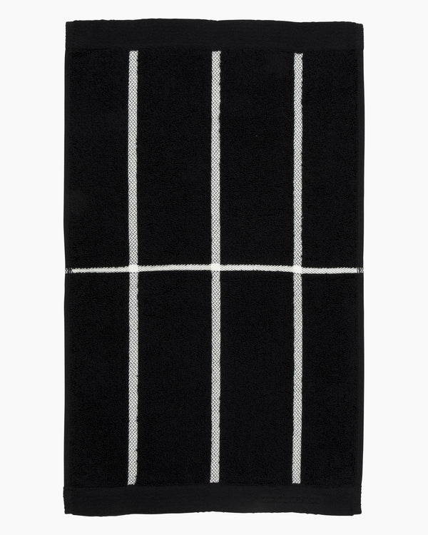 Marimekko Tiiliskivi Guest Towel 30 x 50 cm – Black / White