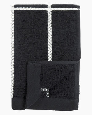 Marimekko Tiiliskivi Guest Towel 30 x 50 cm – Black / White