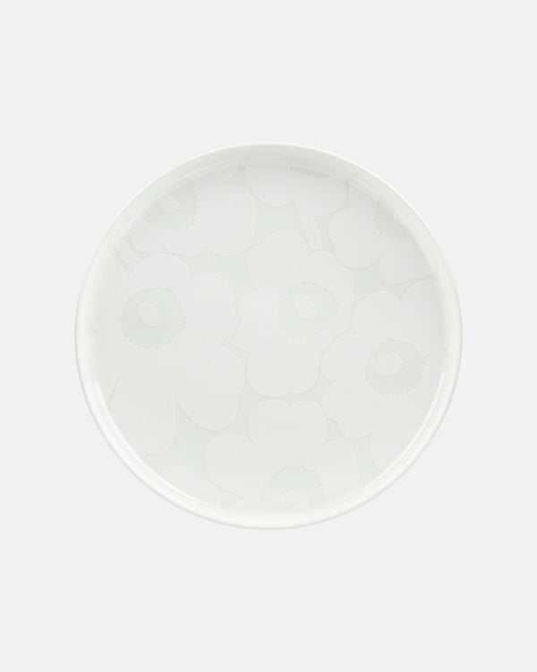 Marimekko Oiva / Unikko Plate 25 cm – White