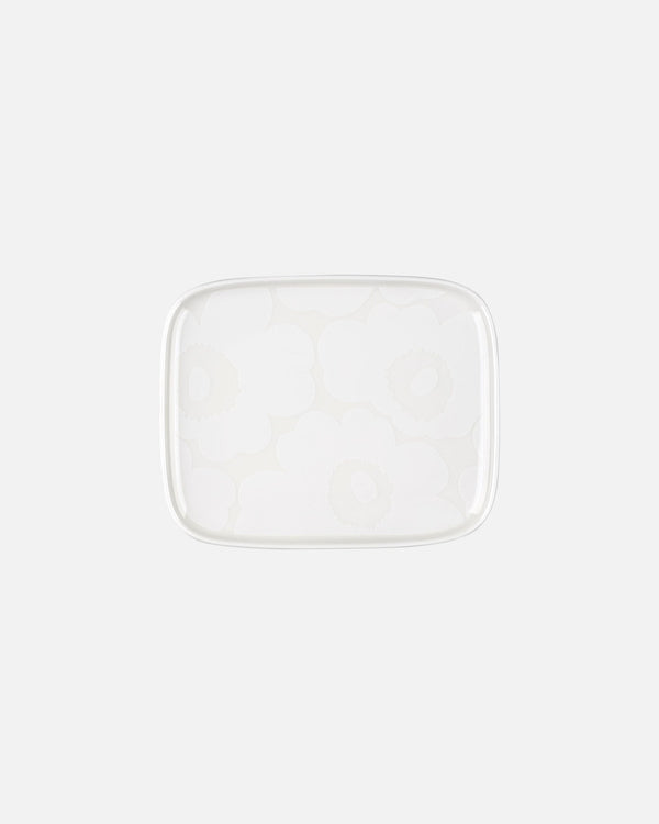 Marimekko Oiva / Unikko Plate 15 x 12 cm – White