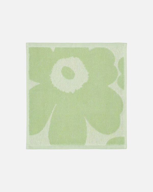 Marimekko Unikko Mini Towel 30 x 30 cm – Off-White / Sage