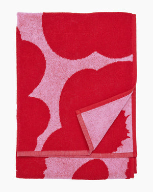 Marimekko Unikko Hand Towel 50 x 70 cm – Pink / Red