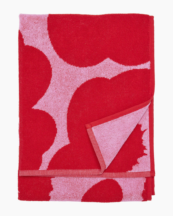 Marimekko Unikko Hand Towel 50 x 70 cm – Pink / Red