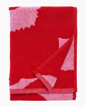 Marimekko Unikko Guest Towel 30 x 50 cm – Pink / Red