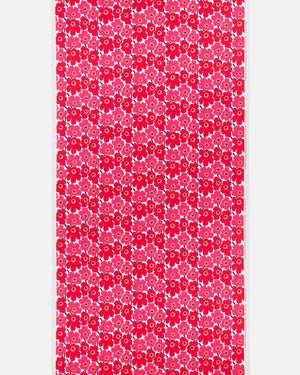 Marimekko Mini Unikko Cotton Fabric – White / Red