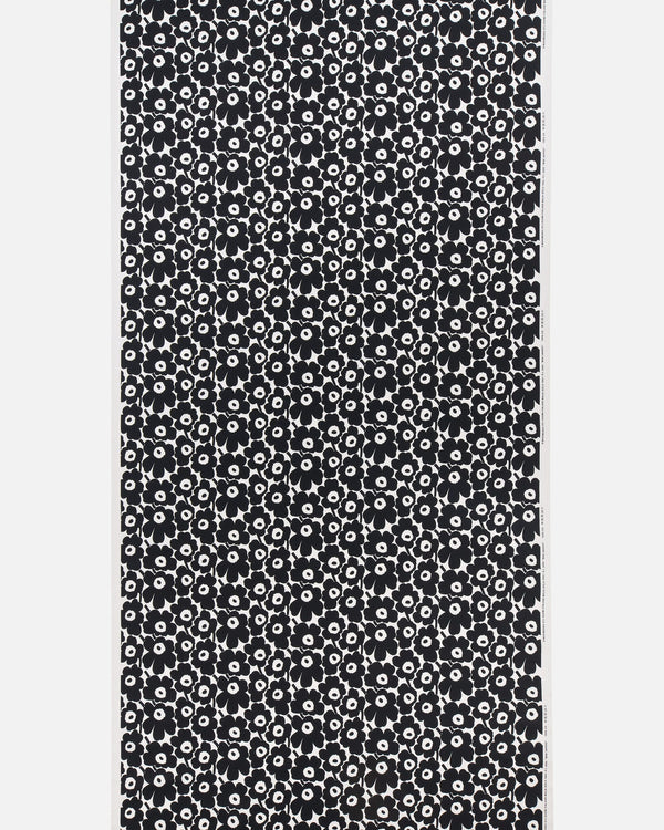 Marimekko Mini Unikko Cotton Fabric – White / Black