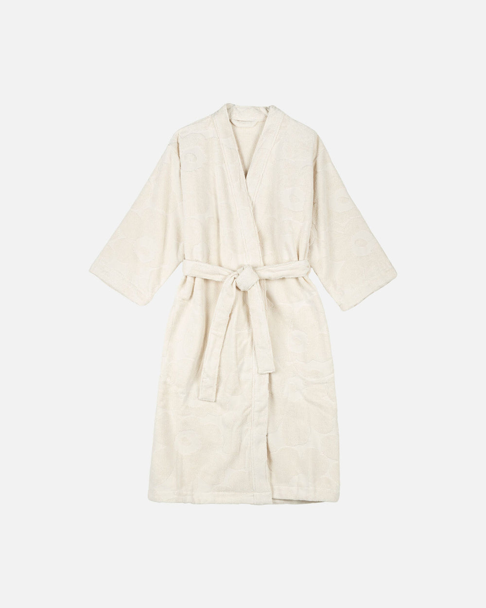 Marimekko Pieni Unikko Bath Robe – Off-White