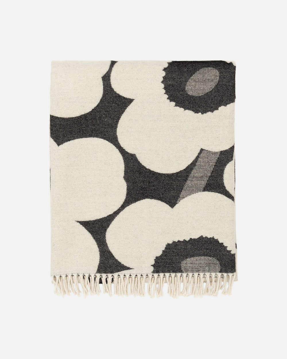 Marimekko Unikko Blanket 130 x 180 cm – White / Black