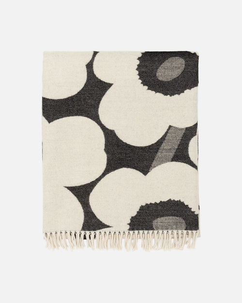 Marimekko Unikko Blanket 130 x 180 cm – White / Black