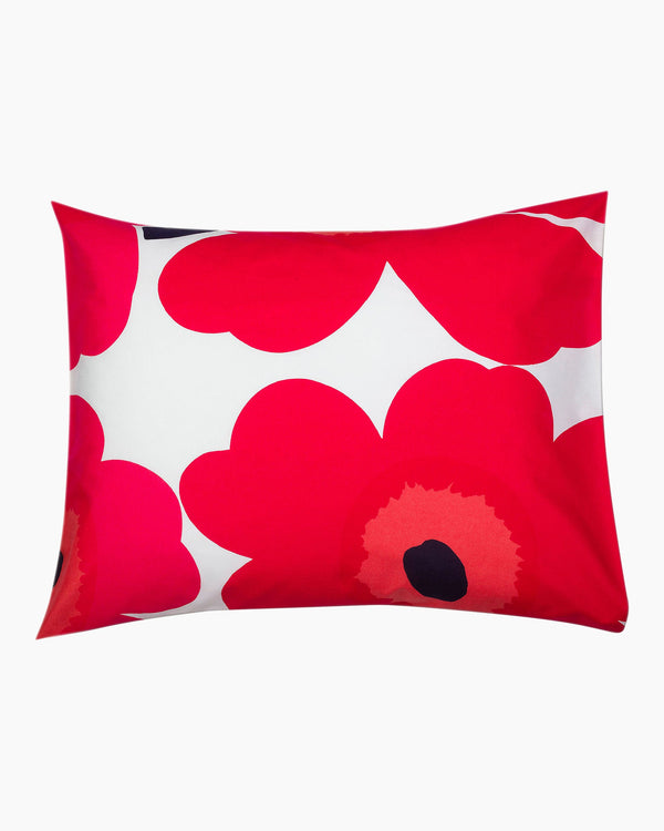 Marimekko Unikko Pillow Case 50 x 60 cm – White / Red