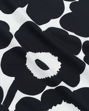 Marimekko Unikko Cotton Fabric – White / Black