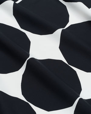 Marimekko Kivet Cotton Fabric – White / Black