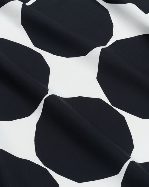 Marimekko Kivet Cotton Fabric – White / Black