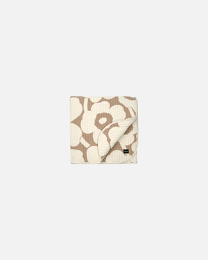 Marimekko Unikko Bedspread 260 x 260 cm – Linen / Off-White