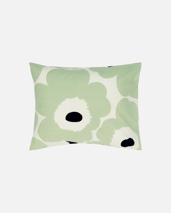 Marimekko Unikko Pillow Case 80 x 80 cm – Off-White / Sage / Dark Blue