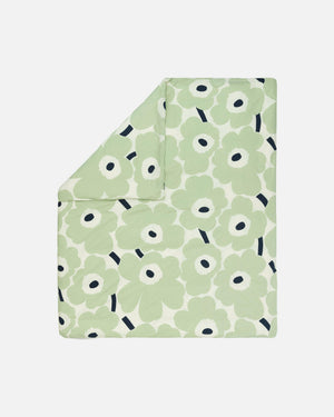 Marimekko Unikko Duvet Cover 240 x 220 cm – Off-White / Sage / Dark Blue