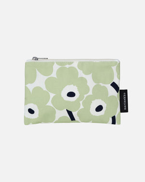 Marimekko Mini Unikko Kaika Cosmetic Bag – Off-White / Sage / Dark Blue