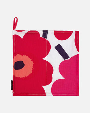 Marimekko Pieni Unikko Pot Holder – White / Red