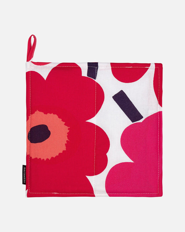 Marimekko Pieni Unikko Pot Holder – White / Red